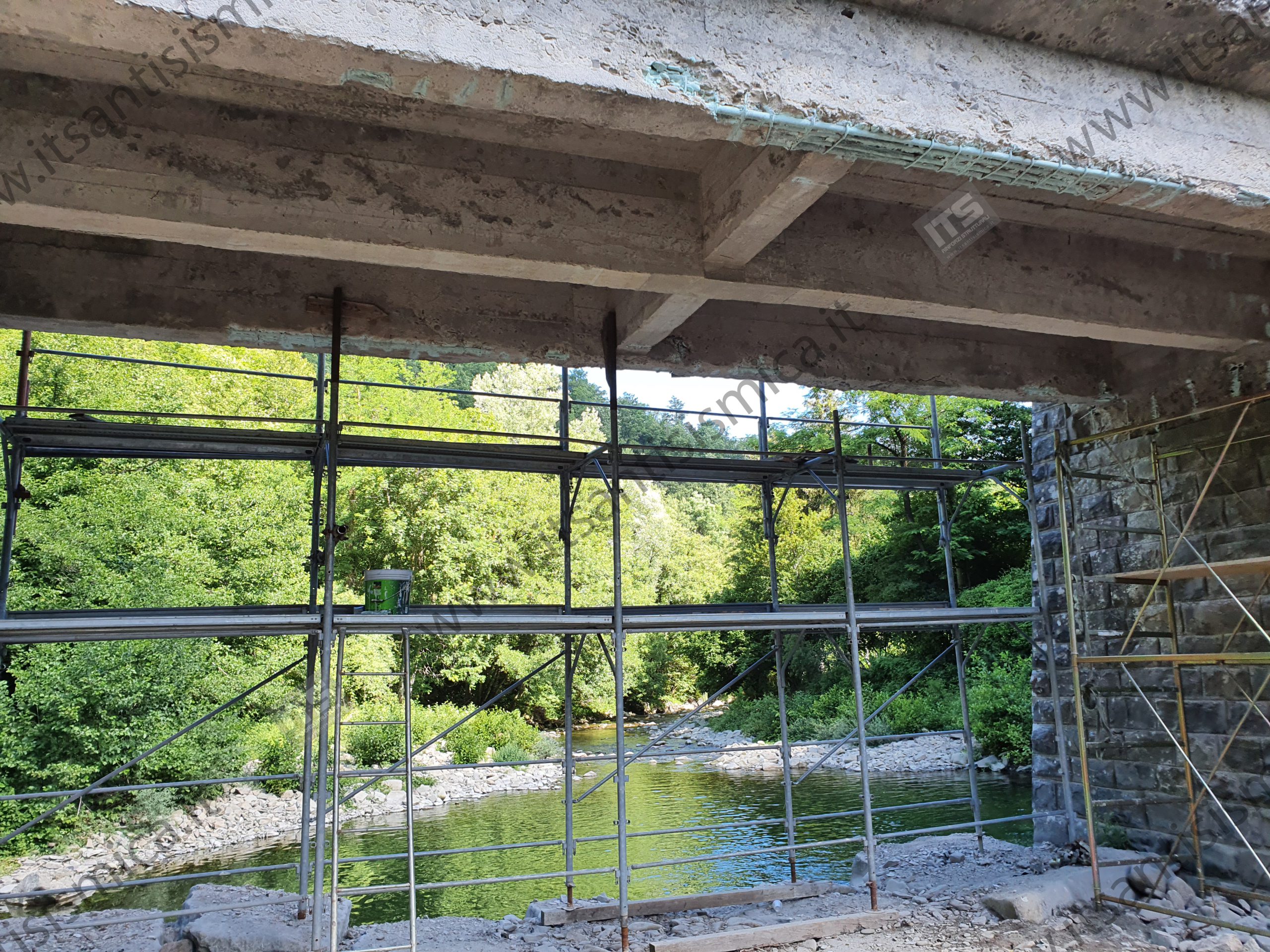 Rinforzo strutturale del ponte di Fossato — Pistoia — fotografia di cantiere 5
